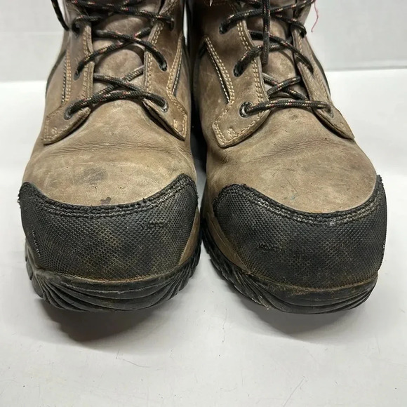 Red Wing Boots Steel Toe Boot Work Shoes Lace Up Waterproof Brown Mens Size 10 D - Picture 3 of 12